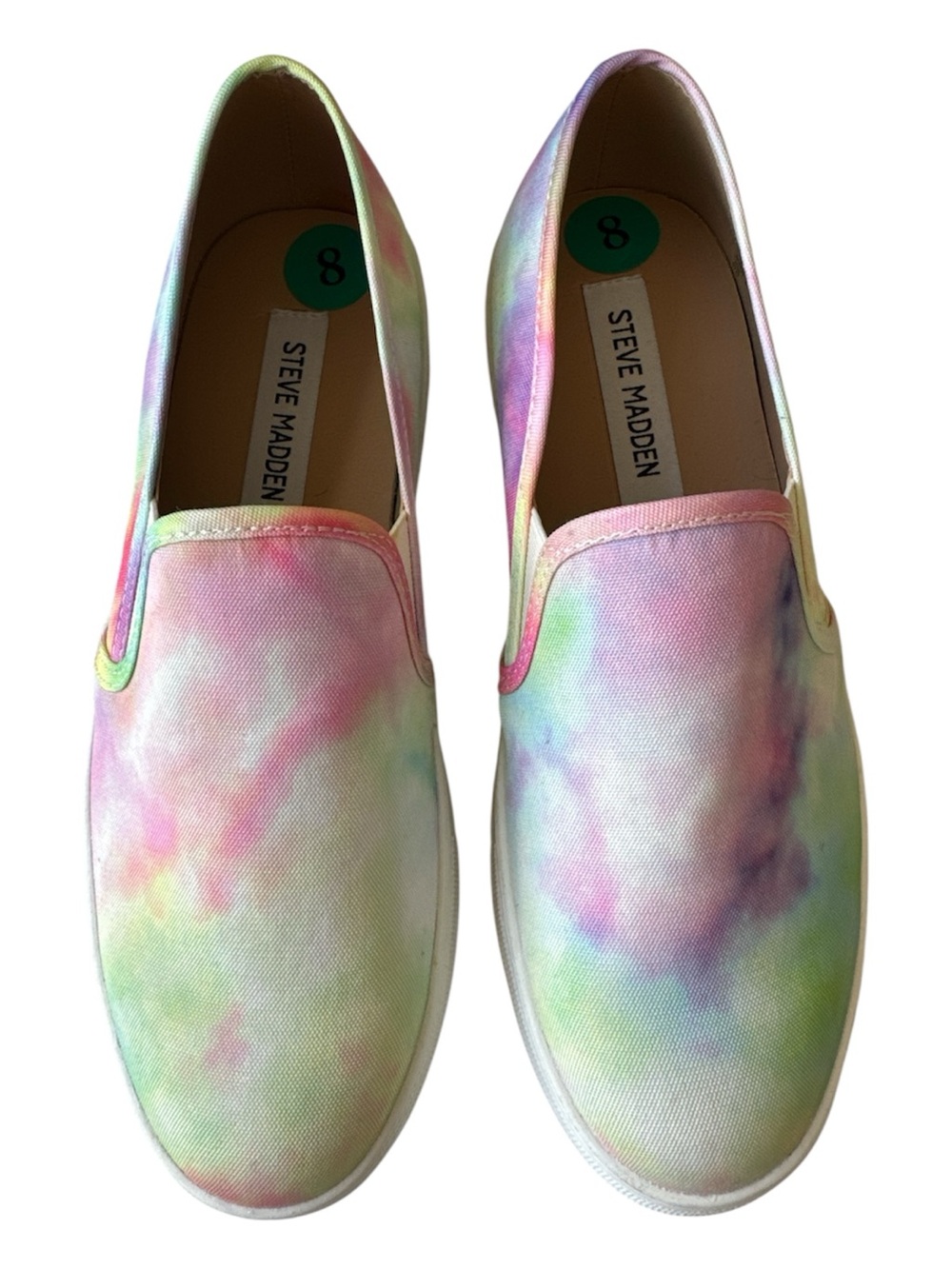 ⭐️Steve Madden Size 8 Women’s Pastel Tie-Dye Slip-On Sneakers-Never worn⭐️
